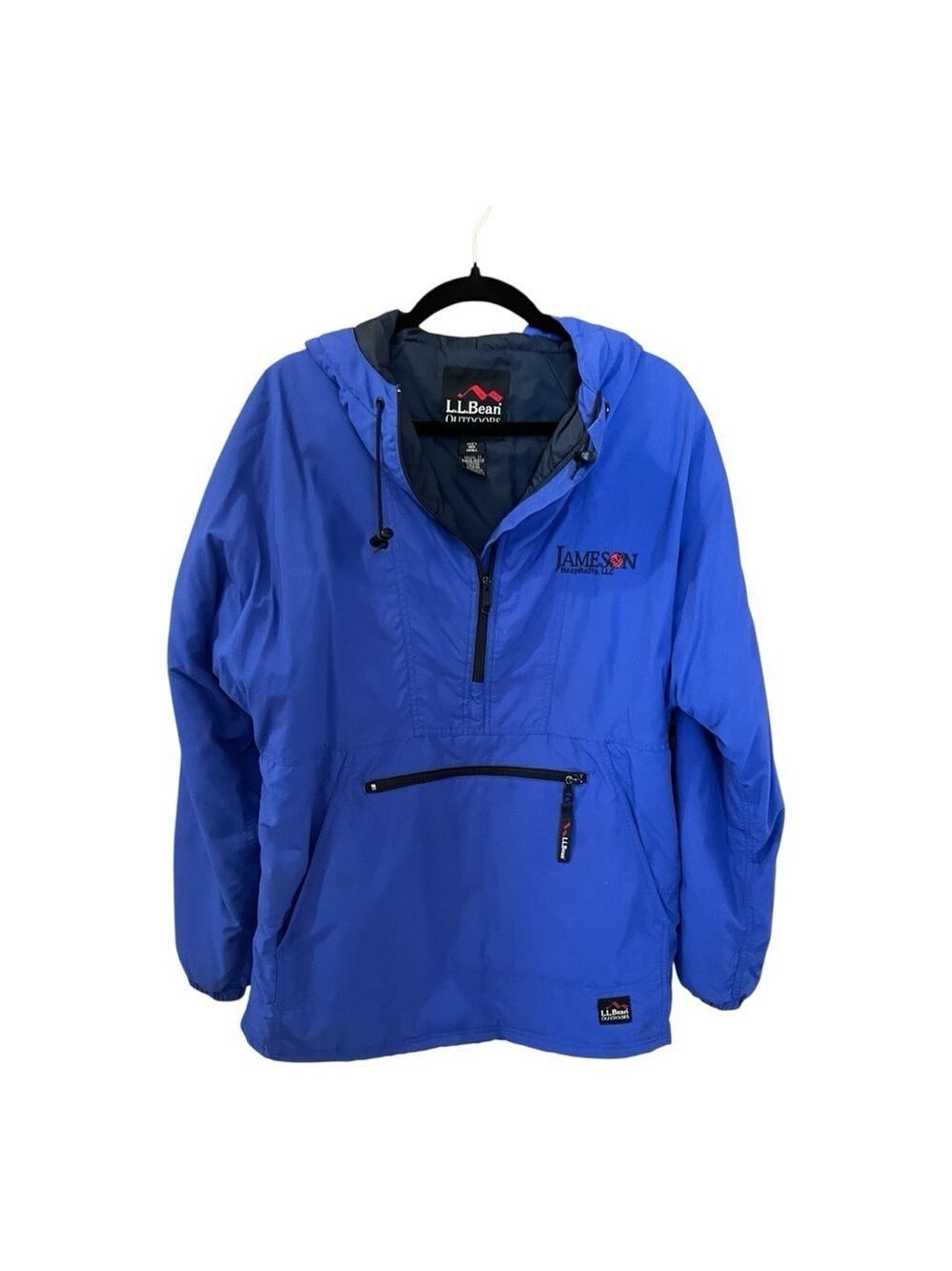 L.L. Bean Outdoors Hooded Vintage Jacket, Royal Blue, Size Men’s Reg. Small.